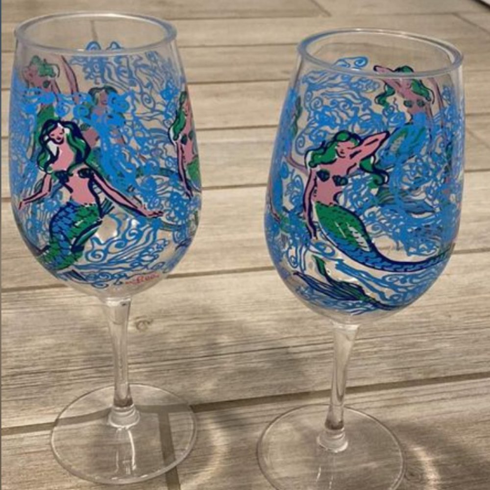 Lilly Pulitzer Wine Glasses (Set Of 2)